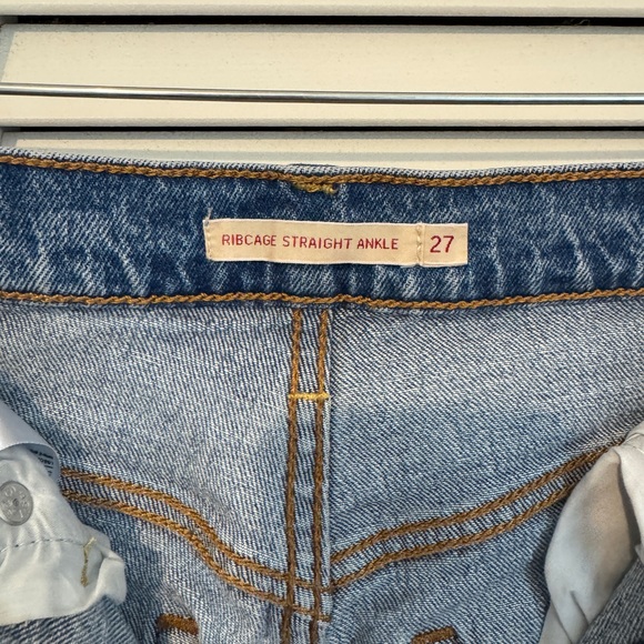 Levi’s Ribcage Straight Ankle Jean - HEMMED - Sz 27 - Picture 7 of 7